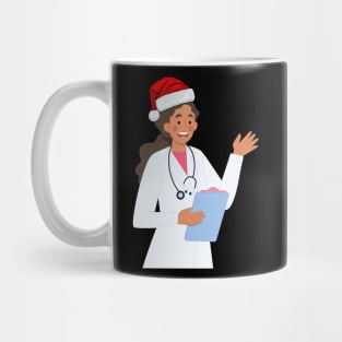 Female Doctor Christmas Physician GP Practitioner Festive Mug